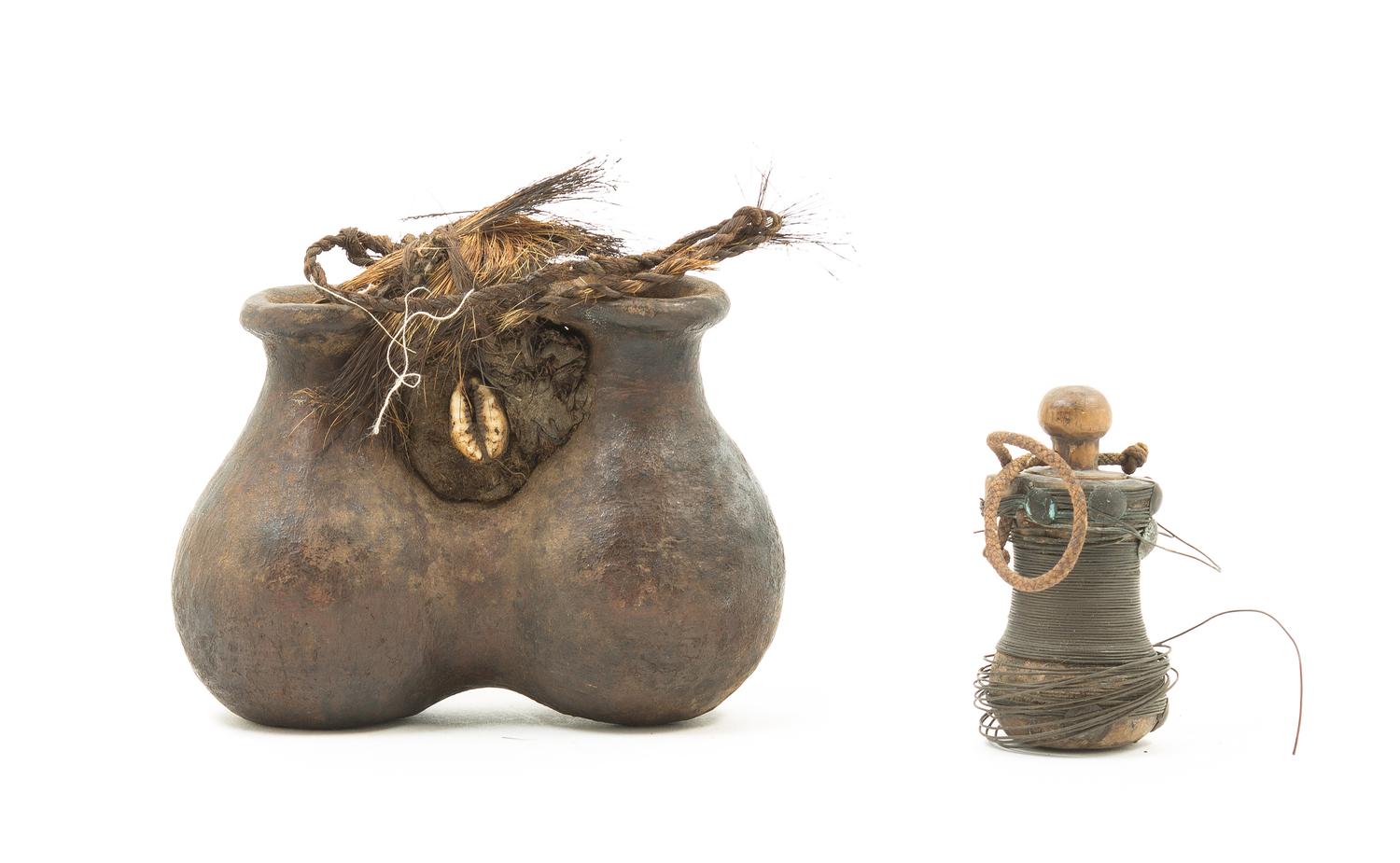 Two Utilitarian Articles Height of first 4 1/2 x width 5 1/2 inches. — 19TH/20TH CENTURY