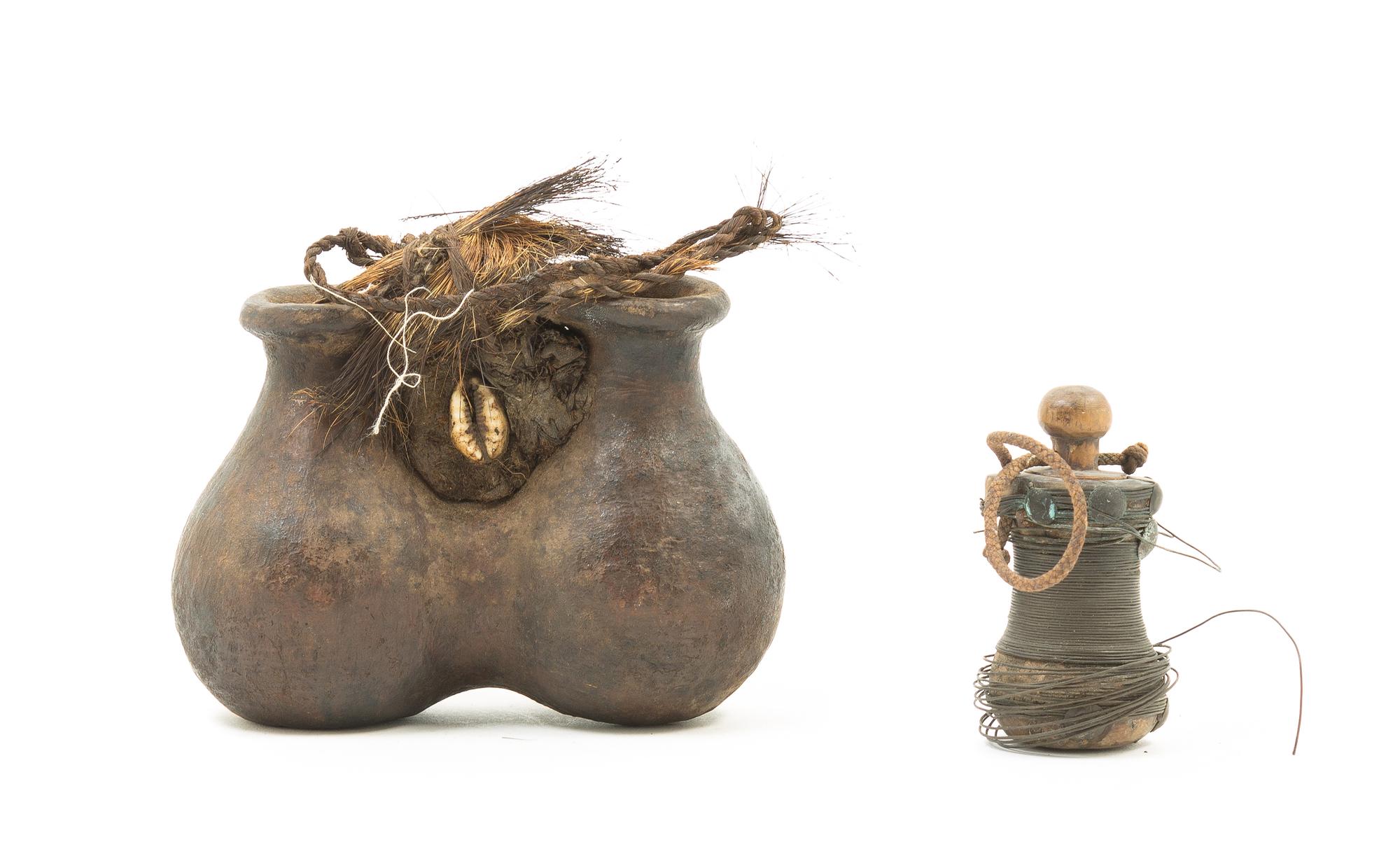 Two Utilitarian Articles Height of first 4 1/2 x width 5 1/2 inches. — 19TH/20TH CENTURY