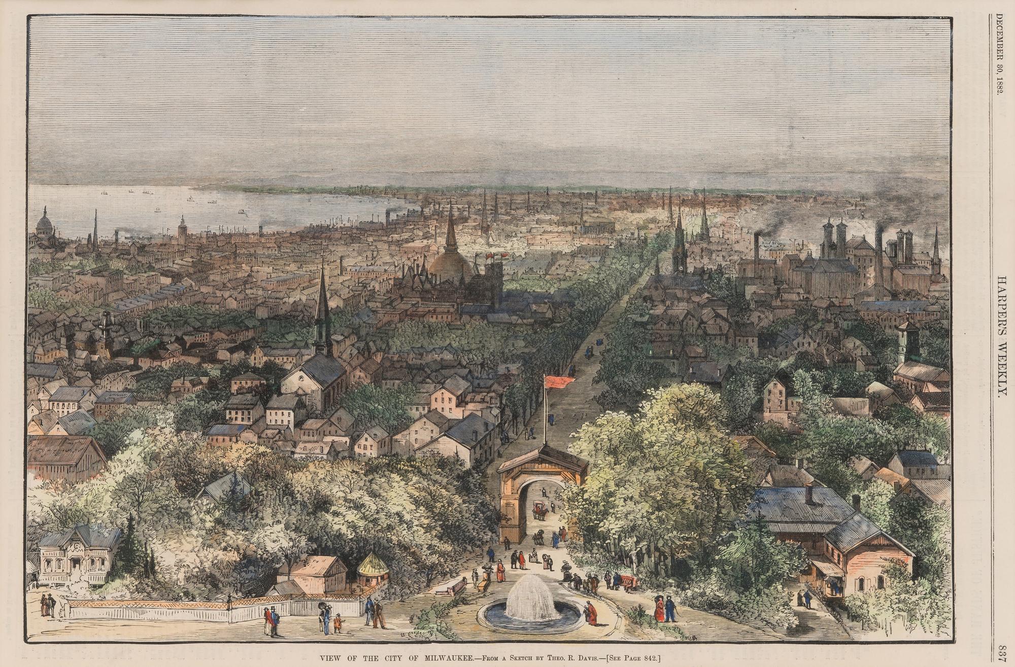 [MILWAUKEE]. A group of 6 prints, comprising: