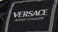 A Versace Black Moto Jacket,