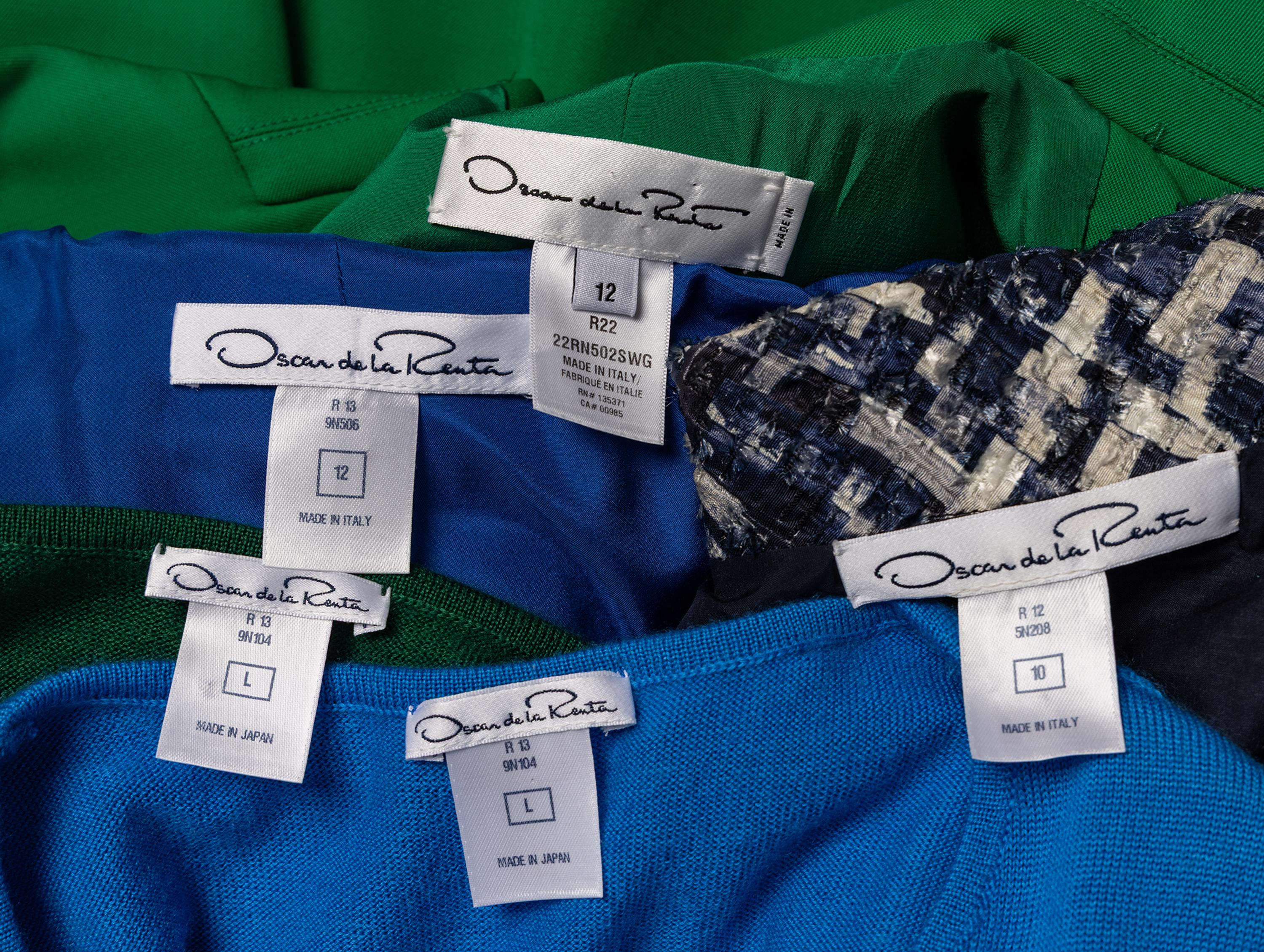 Oscar de la Renta, Three Jackets & Two Knit Tanks