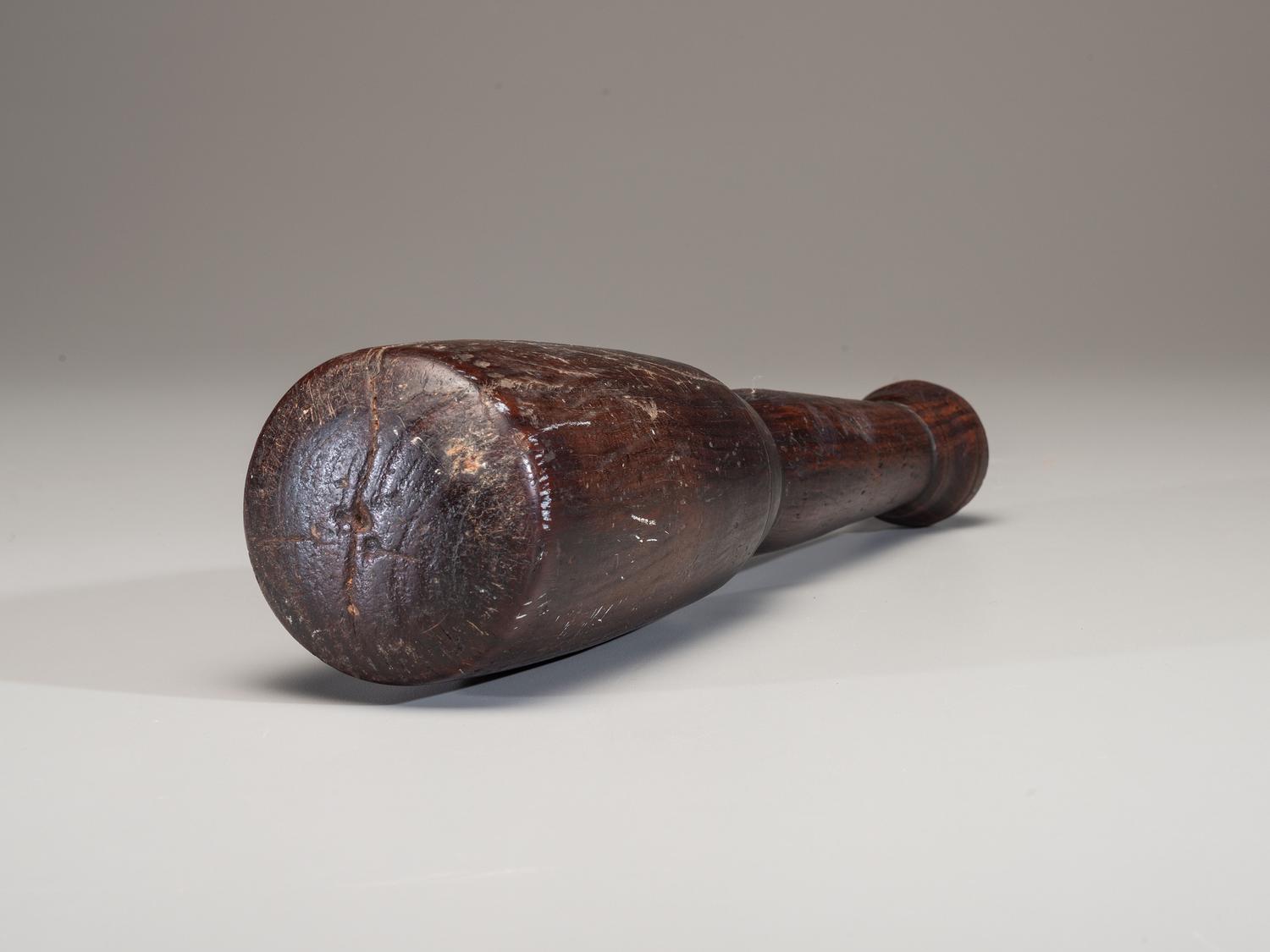 A Lignum Vitae Mortar and Pestle