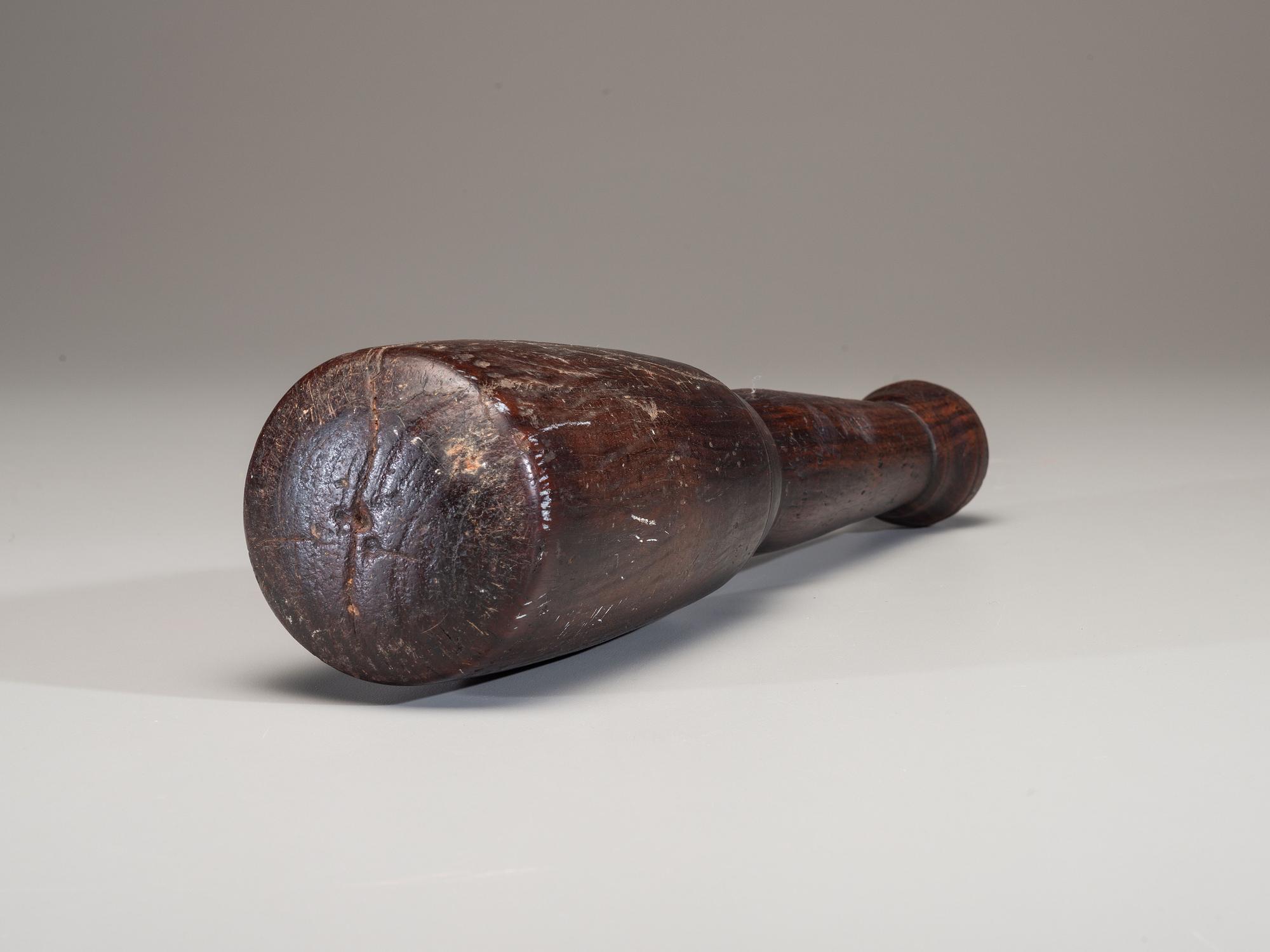 A Lignum Vitae Mortar and Pestle