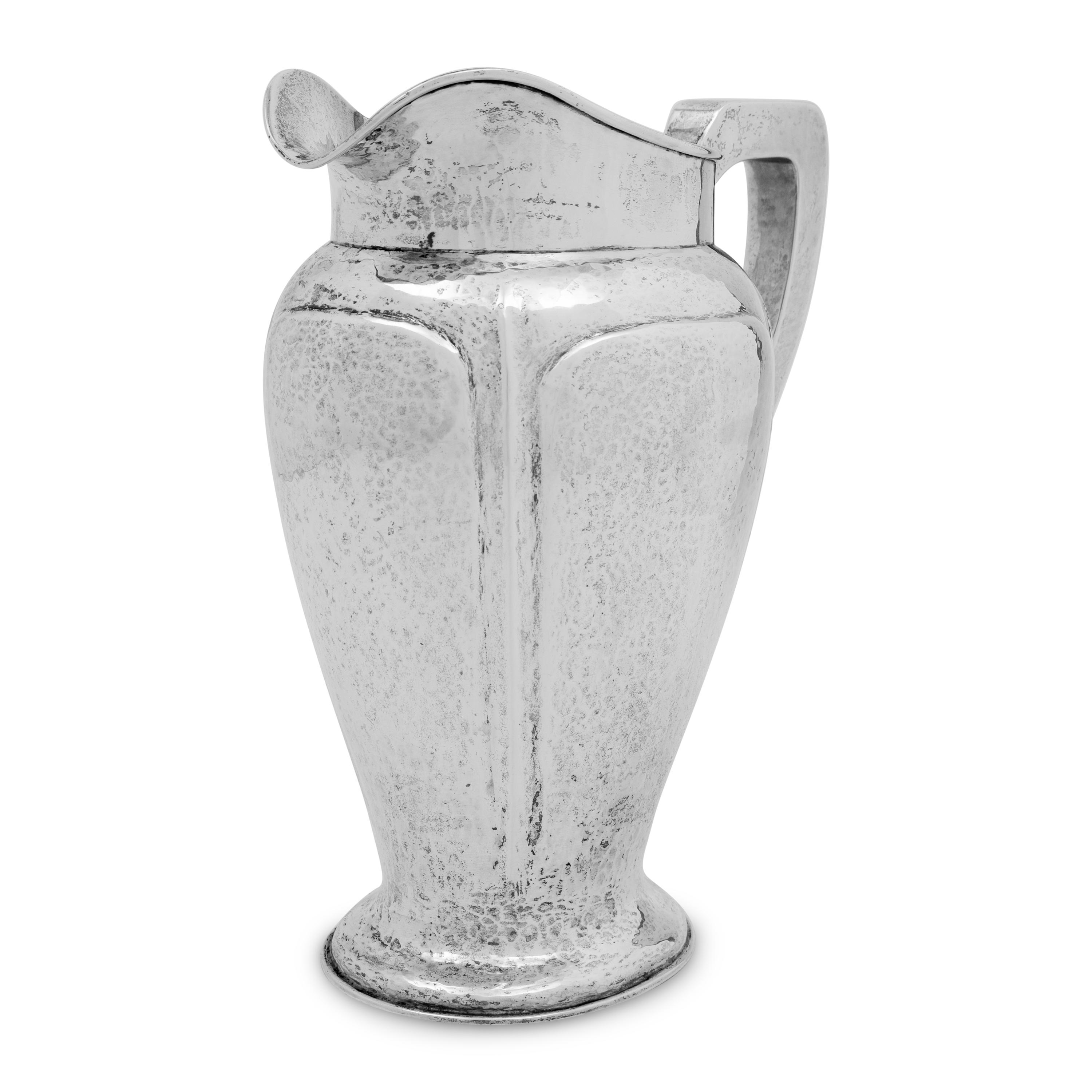 An American Arts and Crafts Silver Pitcher