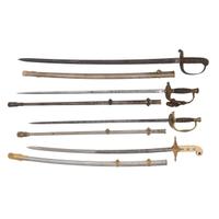 Lot of Four U.S. Presentation Swords