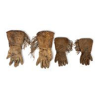 Plateau Beaded Hide Pictorial Gauntlets