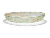 Three Roman Green Glass Plates