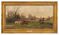 Fox Hunting (four paintings)