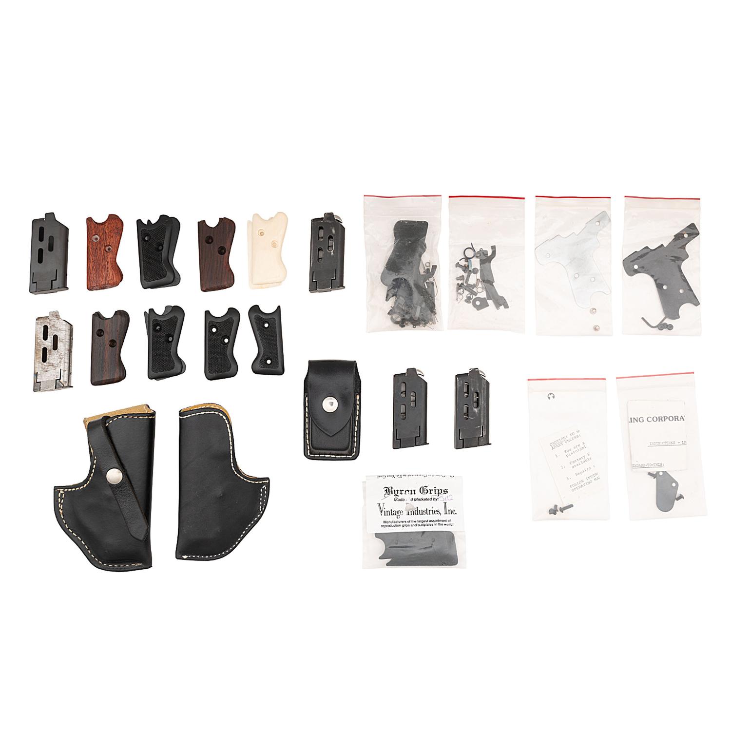 Semmerling Archive Including Holsters, Magazines, Spare Parts, Grips, and Advertising