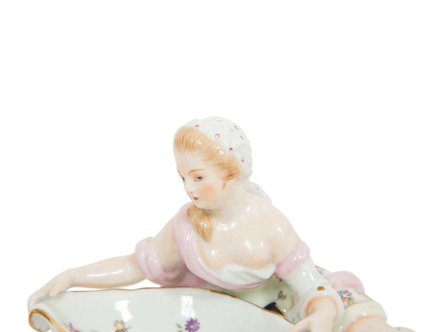 A Group of Three Meissen Porcelain Sweetmeat Dishes