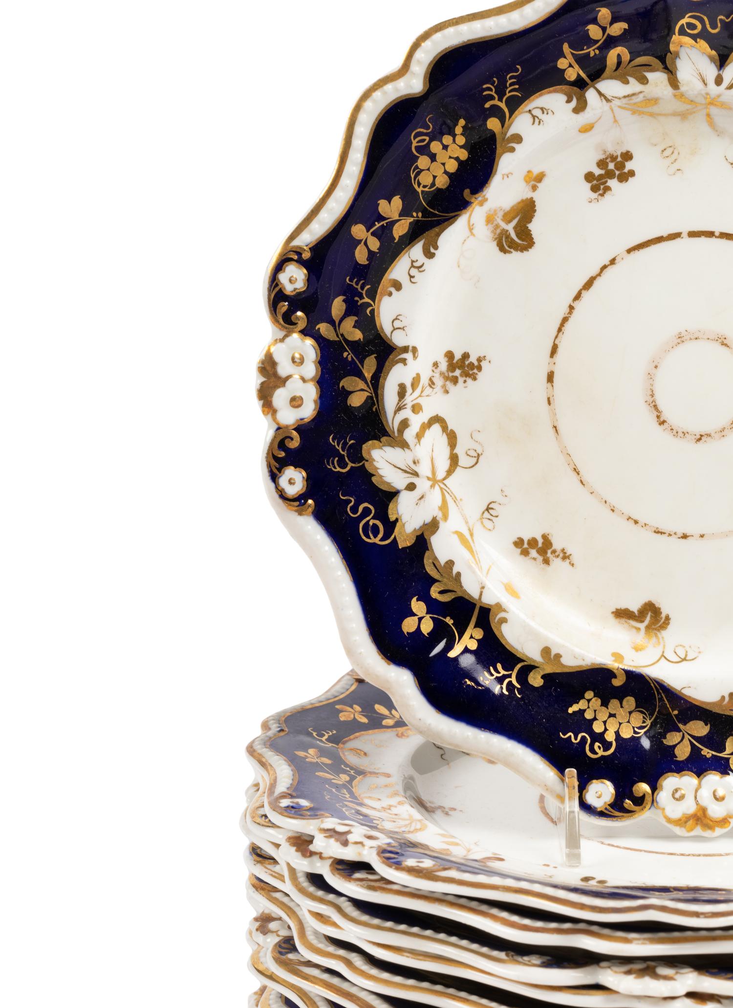 An English Porcelain Dessert Service