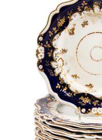 An English Porcelain Dessert Service