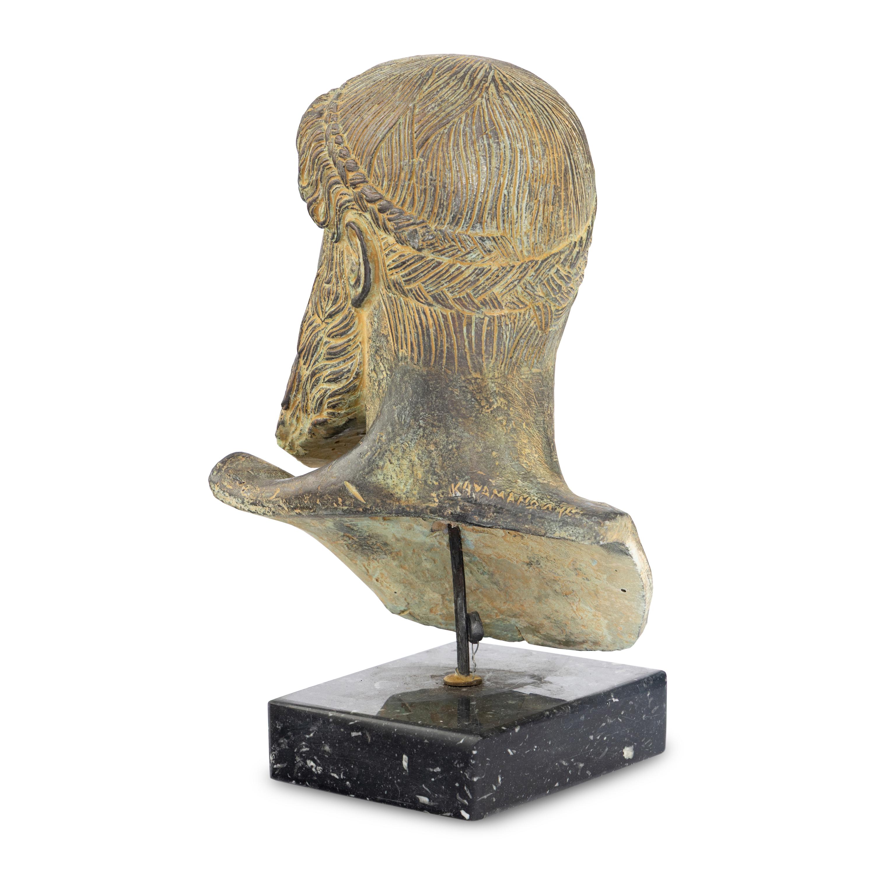 A Composition Bust of Poseidon