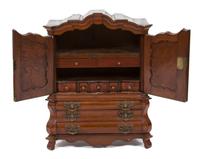 A Diminutive Dutch Bombe Bureau/Cabinet — 19TH CENTURY