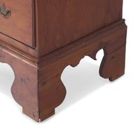 A Chippendale Red-Stained Pine Tall Chest