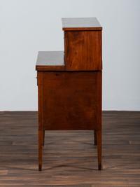A Federal Mahogany and Marquetry Tambour Desk
