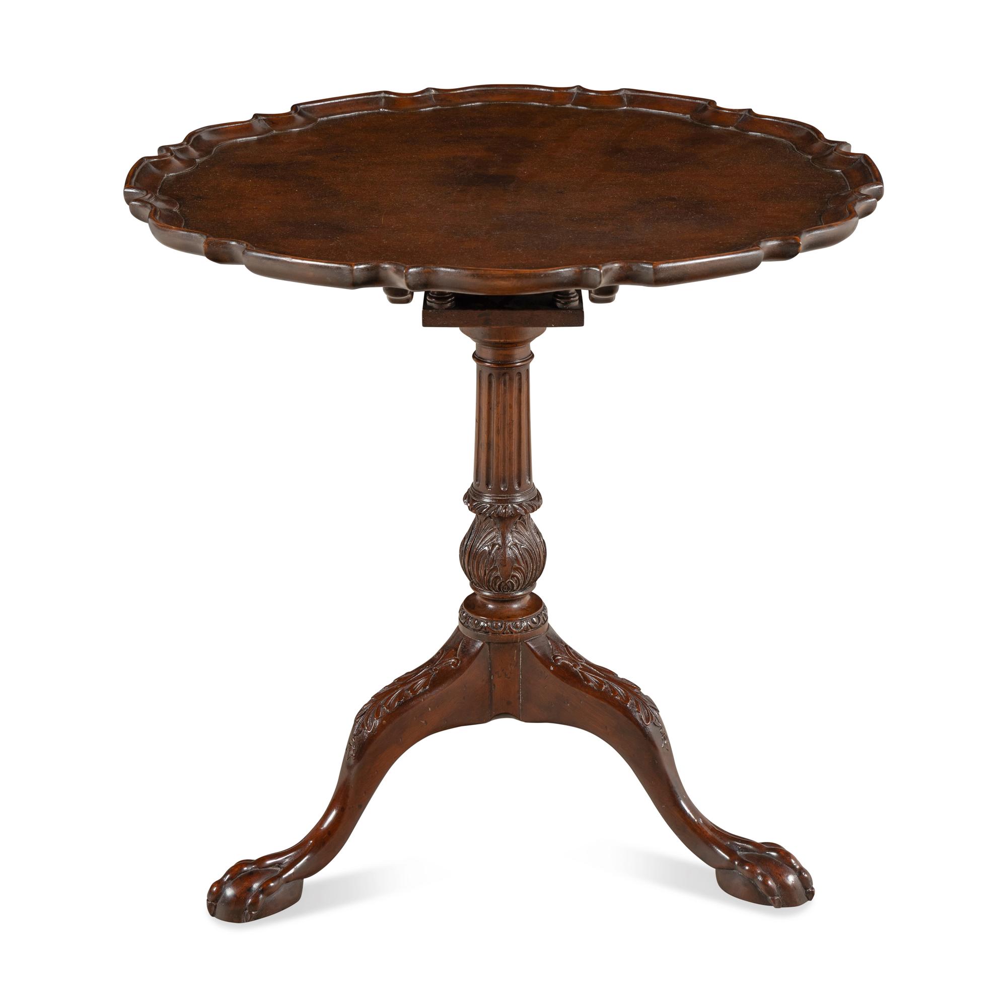 A Chippendale Style Mahogany Tilt-Top Table