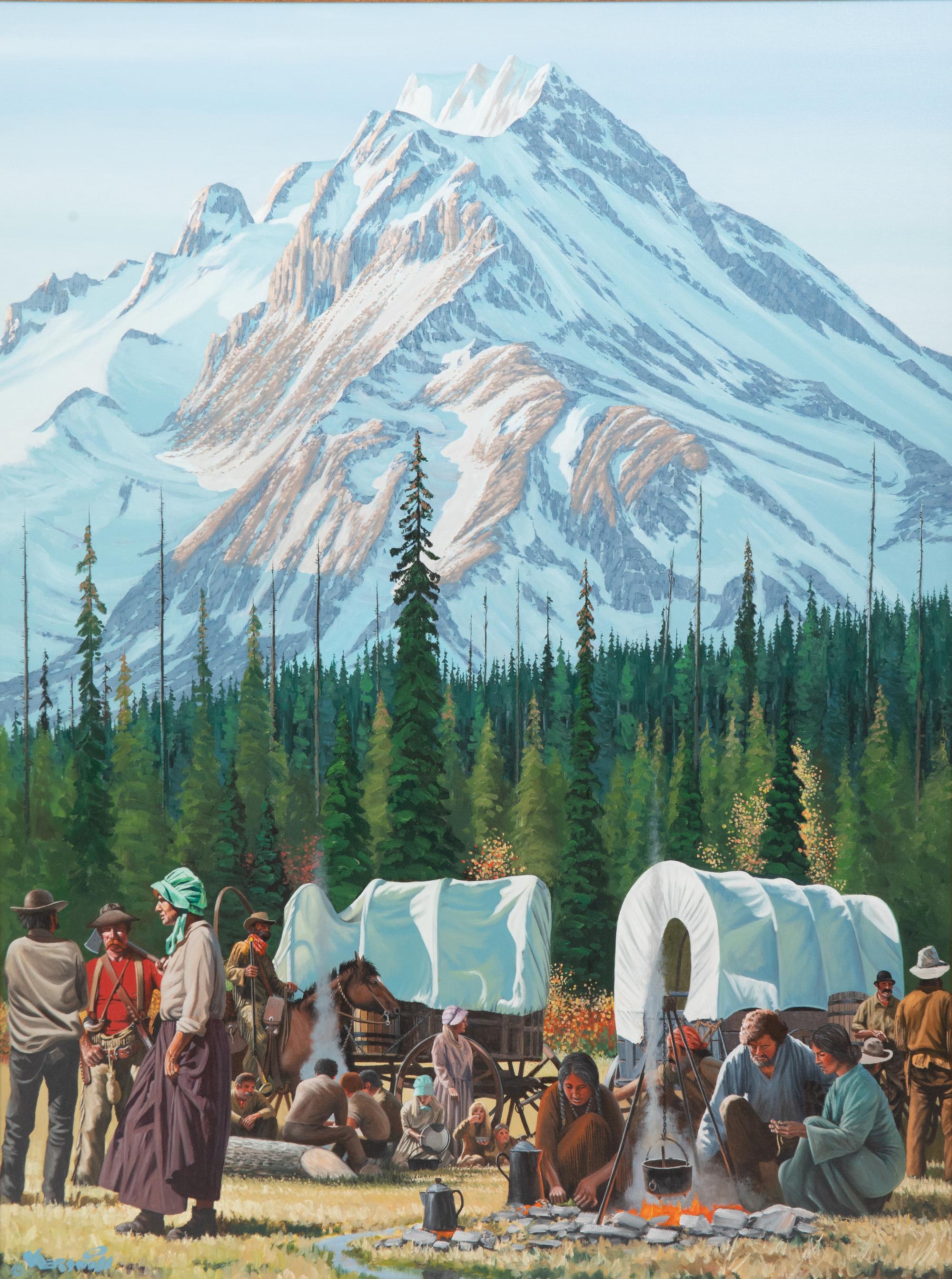 Camp Beneath Mt. Hood