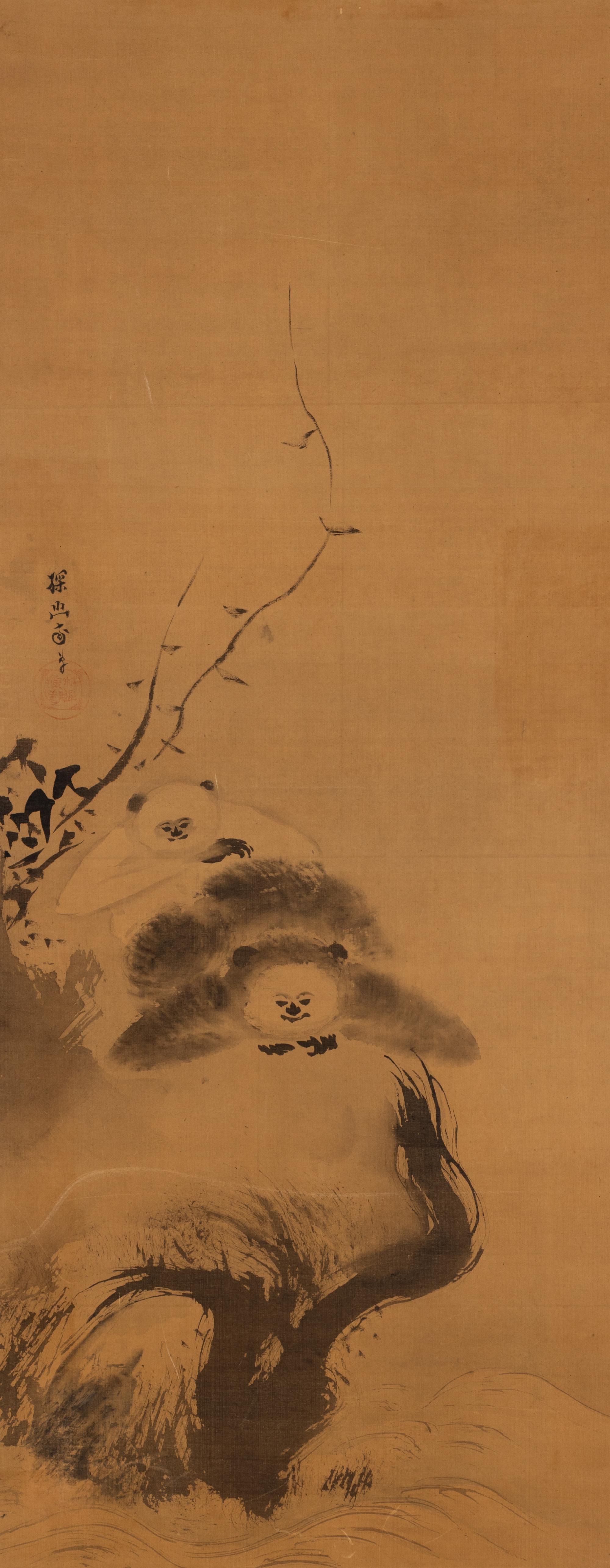 In the Style of Kanō Tan'yū (Japanese, 1602-1674) — 狩野探幽（款，1602-1674）