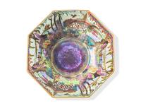 A Wedgwood Fairyland Lustreware 'Castle on a Road' Octagonal Bowl