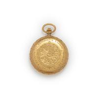 BUCCELLATI, UNIVERSAL GENEVE, 18K YELLOW GOLD HUNTER CASE POCKET WATCH