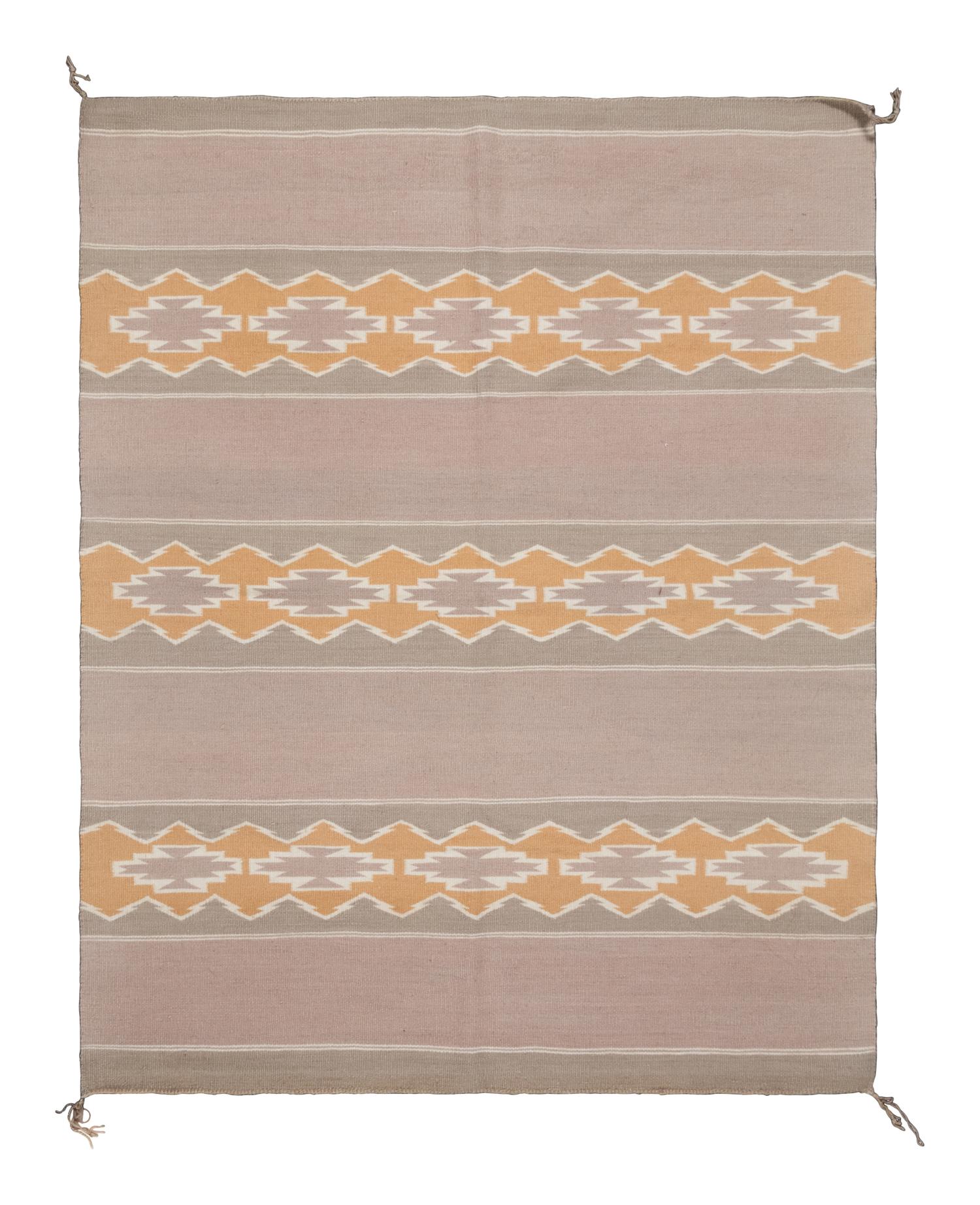 A Group of Three Navajo Wide Ruins Rugs and Weavings