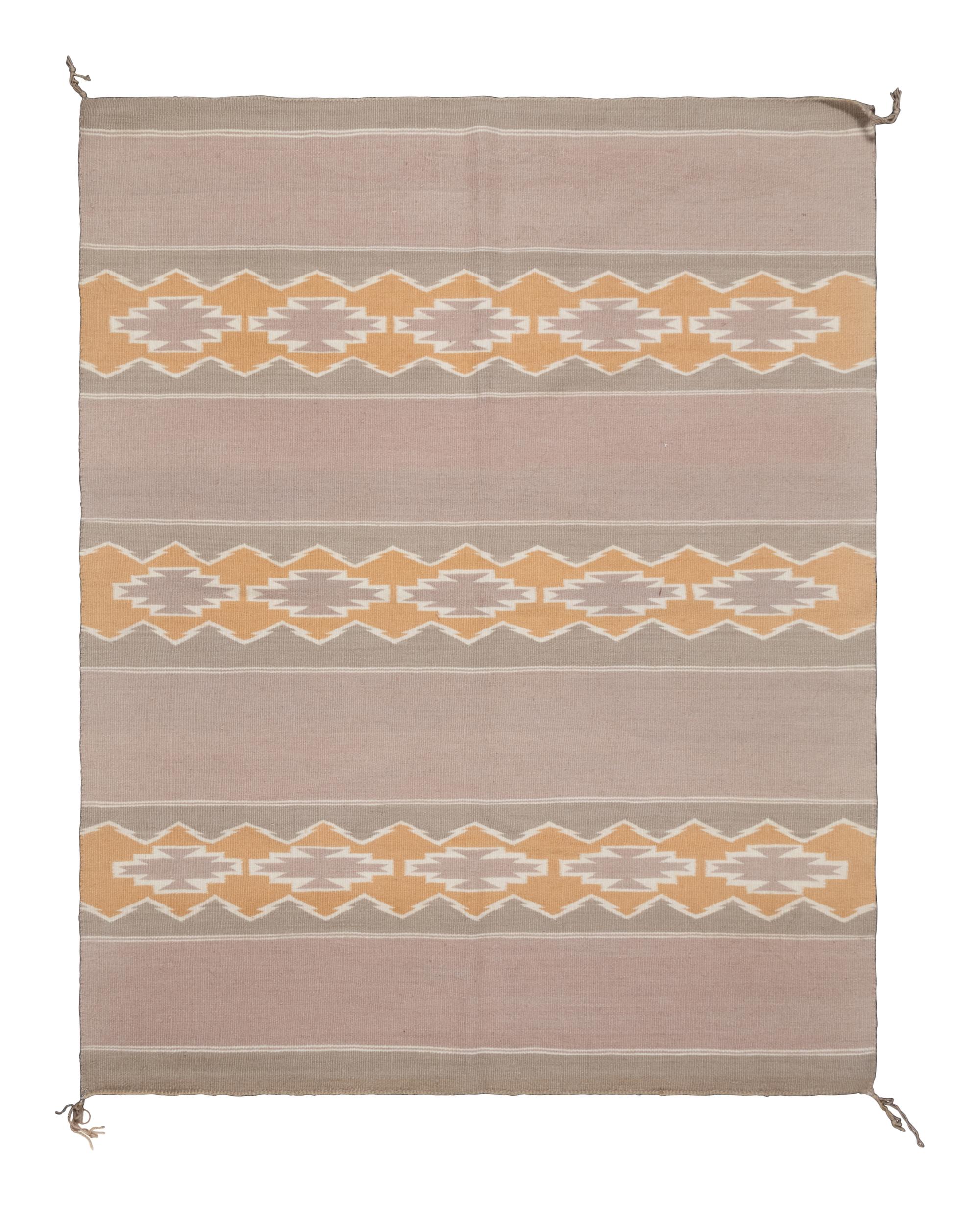 A Group of Three Navajo Wide Ruins Rugs and Weavings