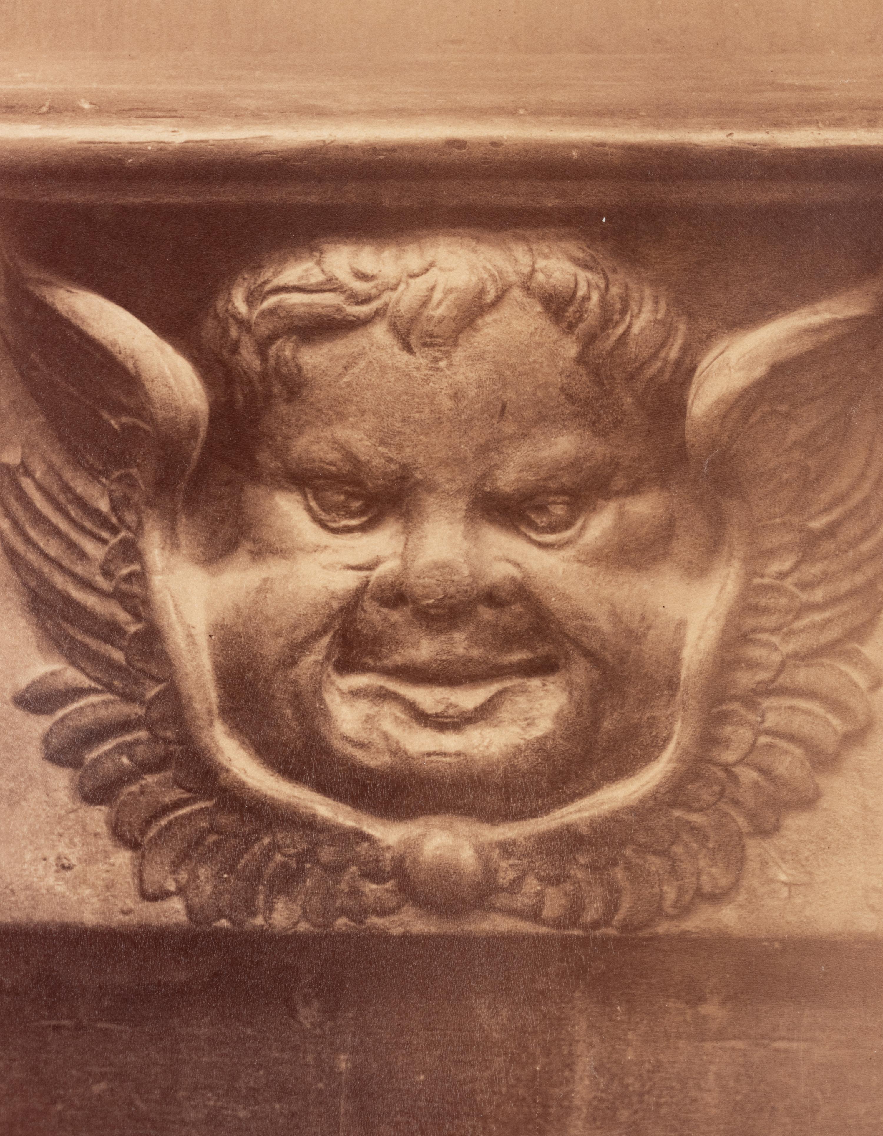 A group of six photographs depicting early 20th Century Parisian architectural details (Saints-Gervais-et-Protais, 1903-1904; Ambassade d'Autriche, 57 rue de Varenne, 1905; La Monnaie-quai Conti [5234], 1905-1906; Hôtel de Roquelaure, boulevard Saint-Germain, 246, 1905-1906; Hôtel de la Duchesse, de Narbonne, rue Varenne 45, 1907; [Cluny–Diane Chasseresse. Art Français. École J. Goujon], 1911)