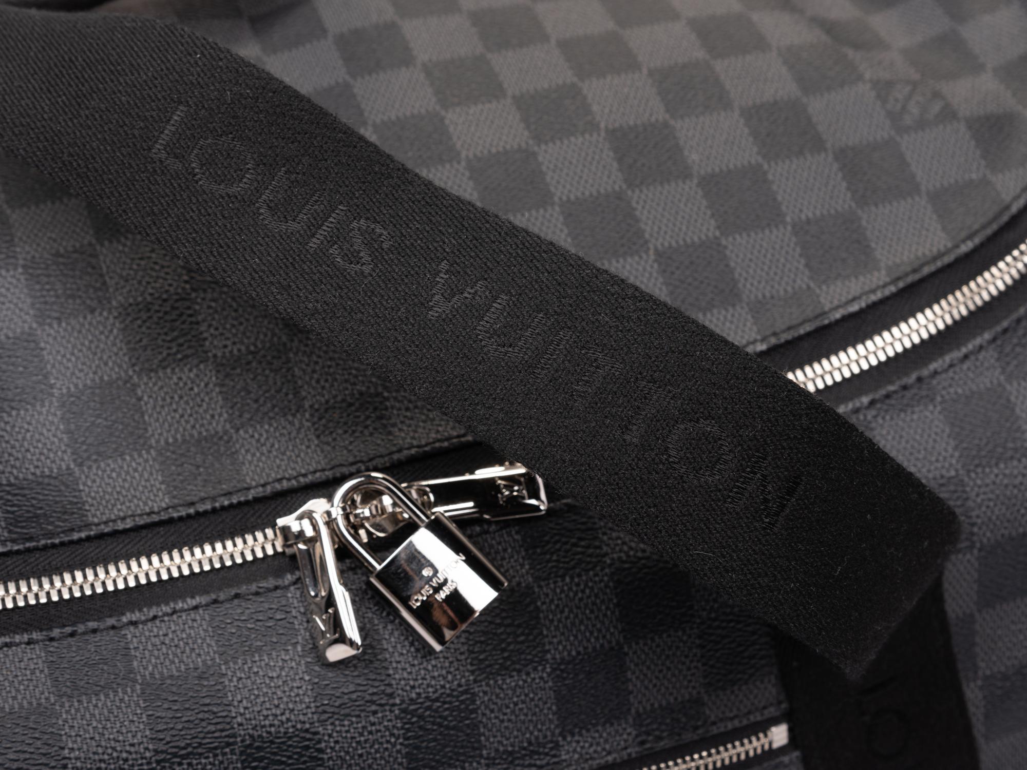 Two Louis Vuitton Néo Éole Damier Graphite Coated Canvas Rolling Travel Bags, 2017