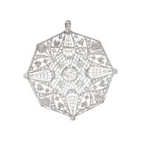 EDWARDIAN, PLATINUM AND DIAMOND BROOCH/PENDANT