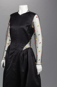 Two Geoffrey Beene Dresses with Chenille Detail, Fall 1989