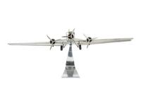An Aluminum Scale Model of a Junkers JU 52 Transport Airplane
