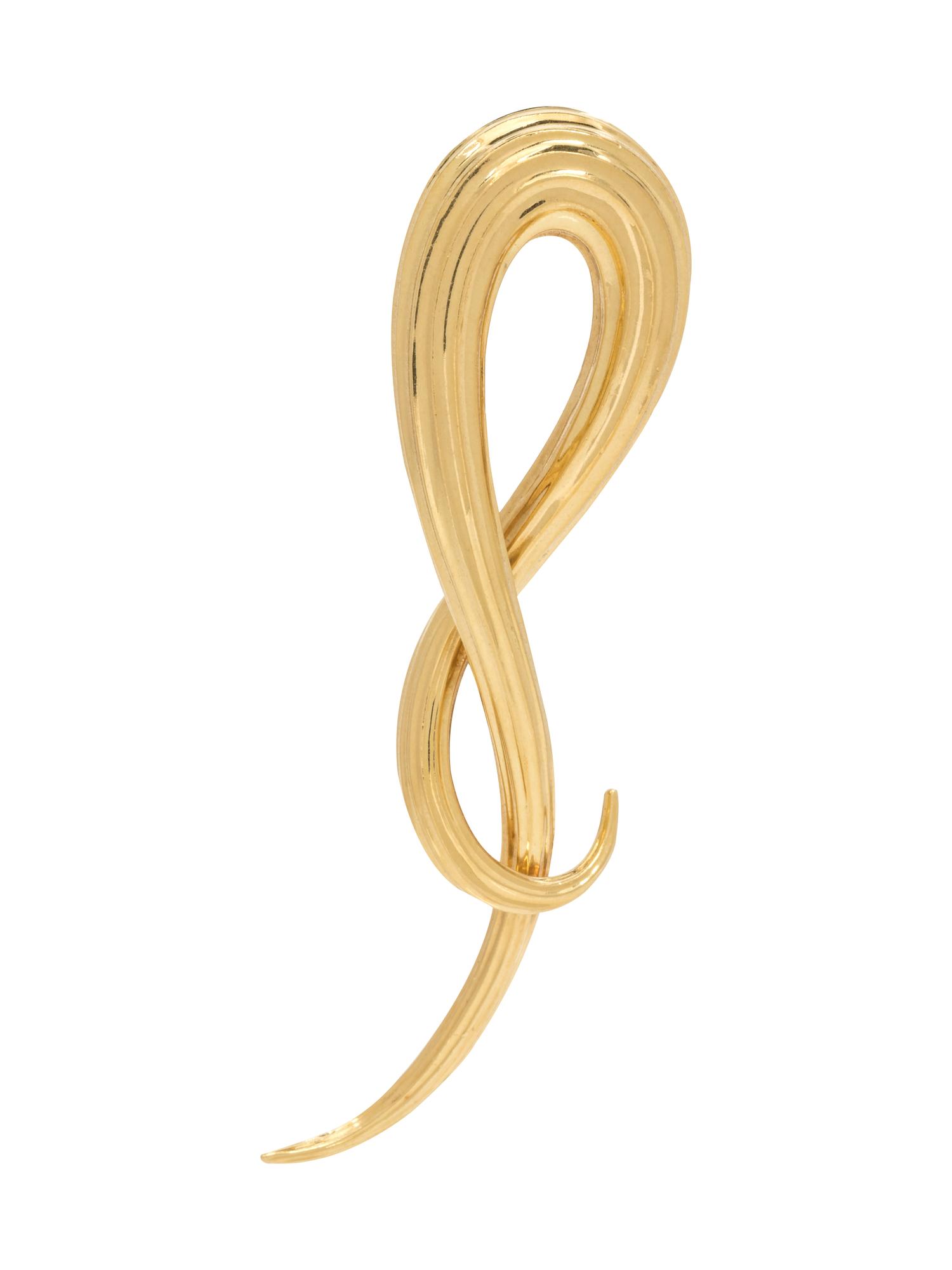 An 18 Karat Yellow Gold Brooch, Henry Dunay,