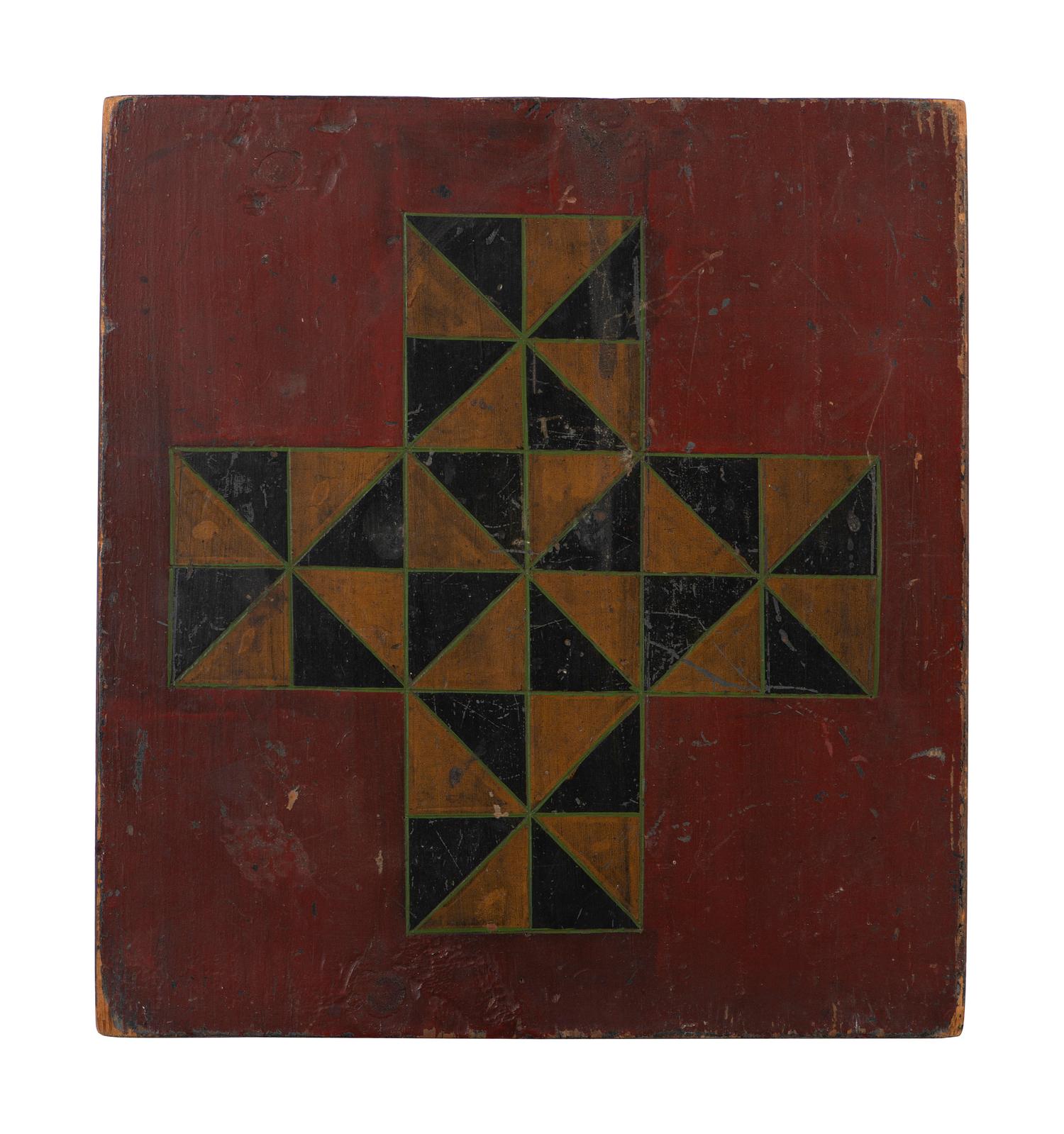 Five Paint Decorated Checkerboards