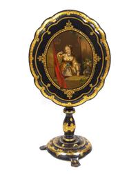 A Victorian Papier-Mache Tea Table