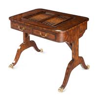 A Regency Style Walnut Game Table