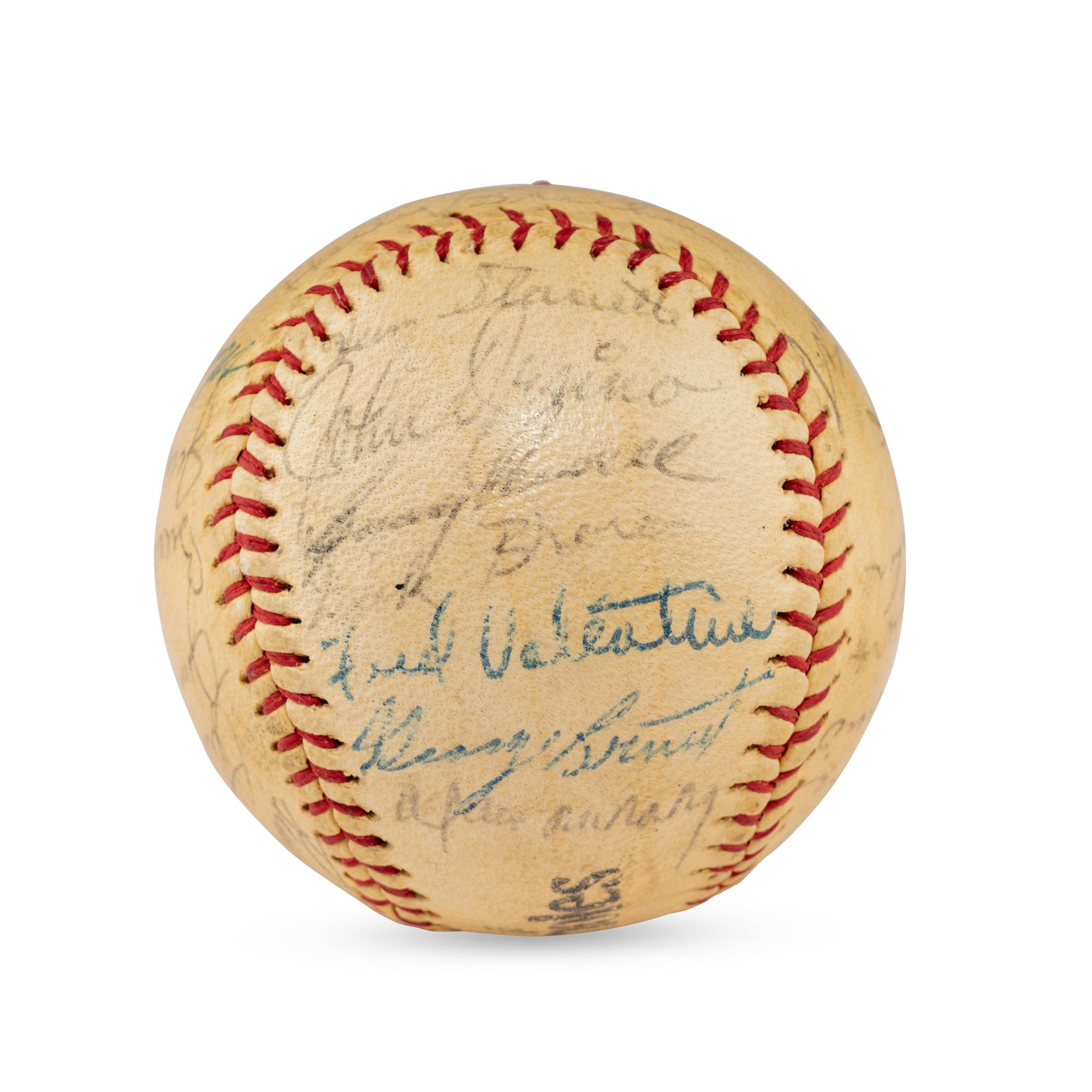 A 1963 Baltimore Orioles Team Signed Autograph Baseball