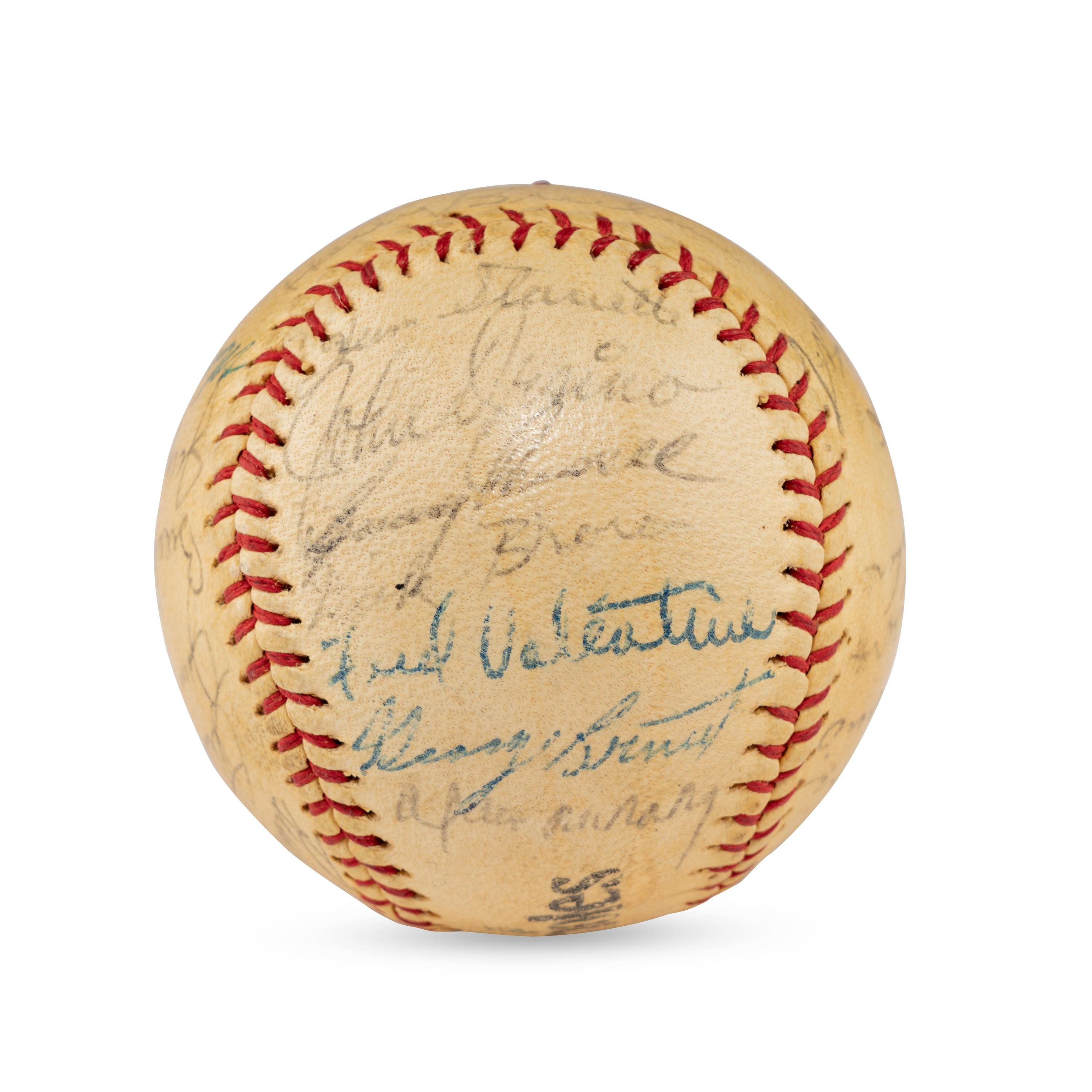 A 1963 Baltimore Orioles Team Signed Autograph Baseball