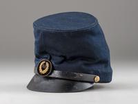 [CIVIL WAR]. McDowell-style forage cap belonging to Brigadier General Edward Paysan Chapin, KIA at the assault on Port Hudson, 27 May 1863.