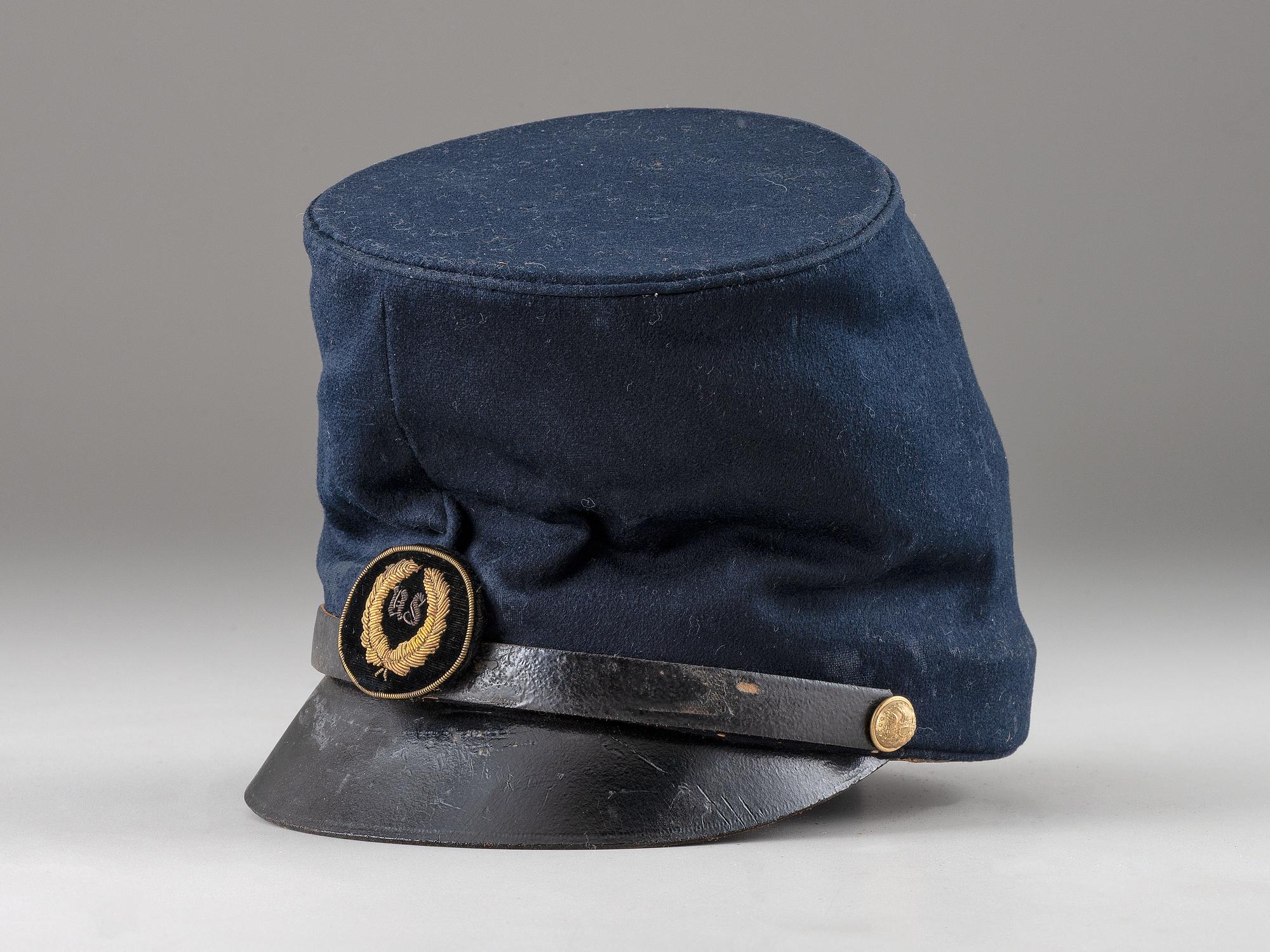 [CIVIL WAR]. McDowell-style forage cap belonging to Brigadier General Edward Paysan Chapin, KIA at the assault on Port Hudson, 27 May 1863.