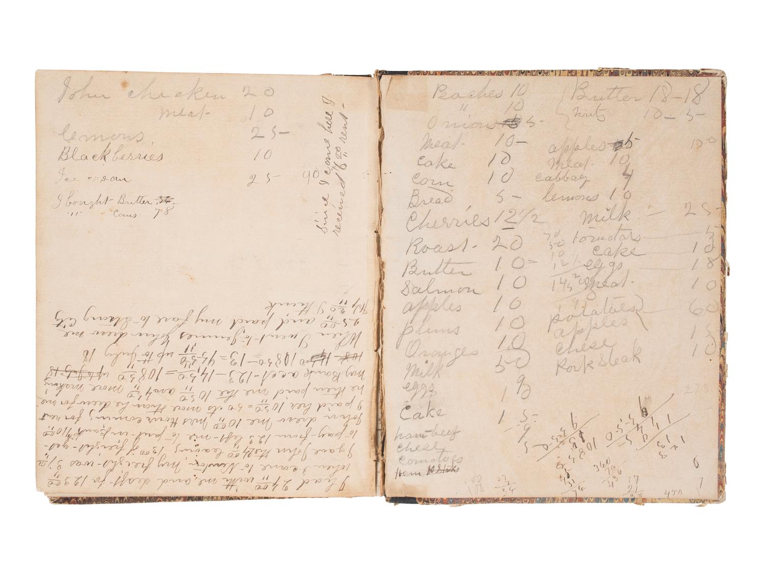 [CIVIL WAR]. Immediate post-war journal containing entries from 30+ soldiers of the 117th Illinois Infantry.