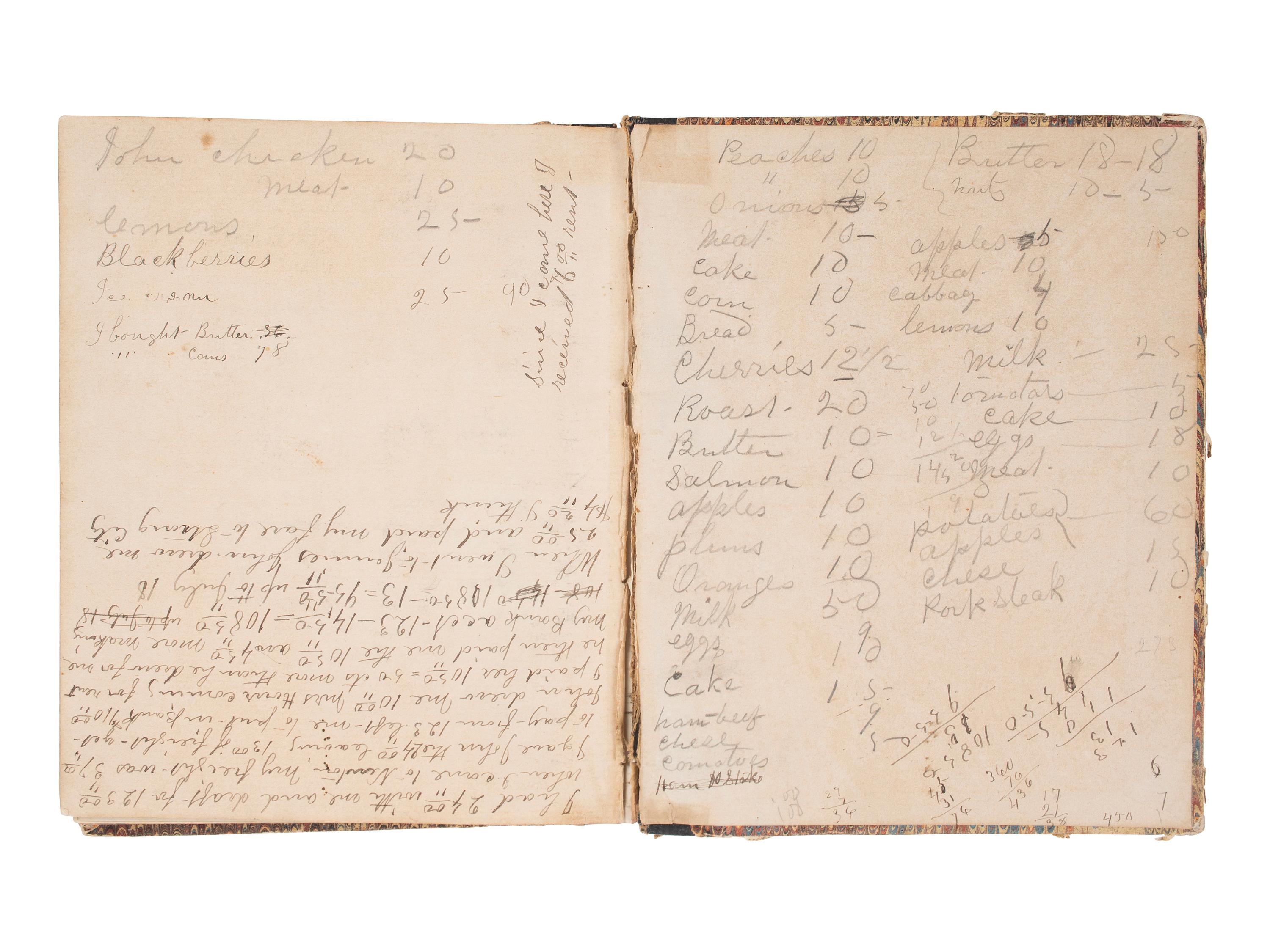 [CIVIL WAR]. Immediate post-war journal containing entries from 30+ soldiers of the 117th Illinois Infantry.