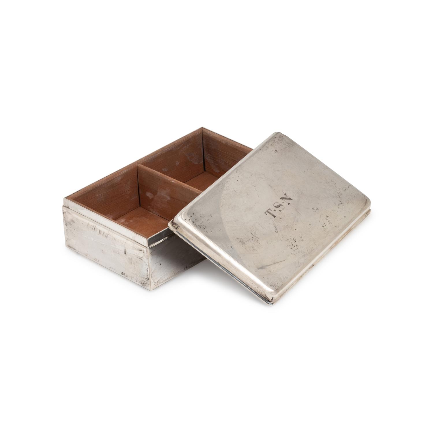 TIFFANY & CO., STERLING SILVER CIGARETTE BOX