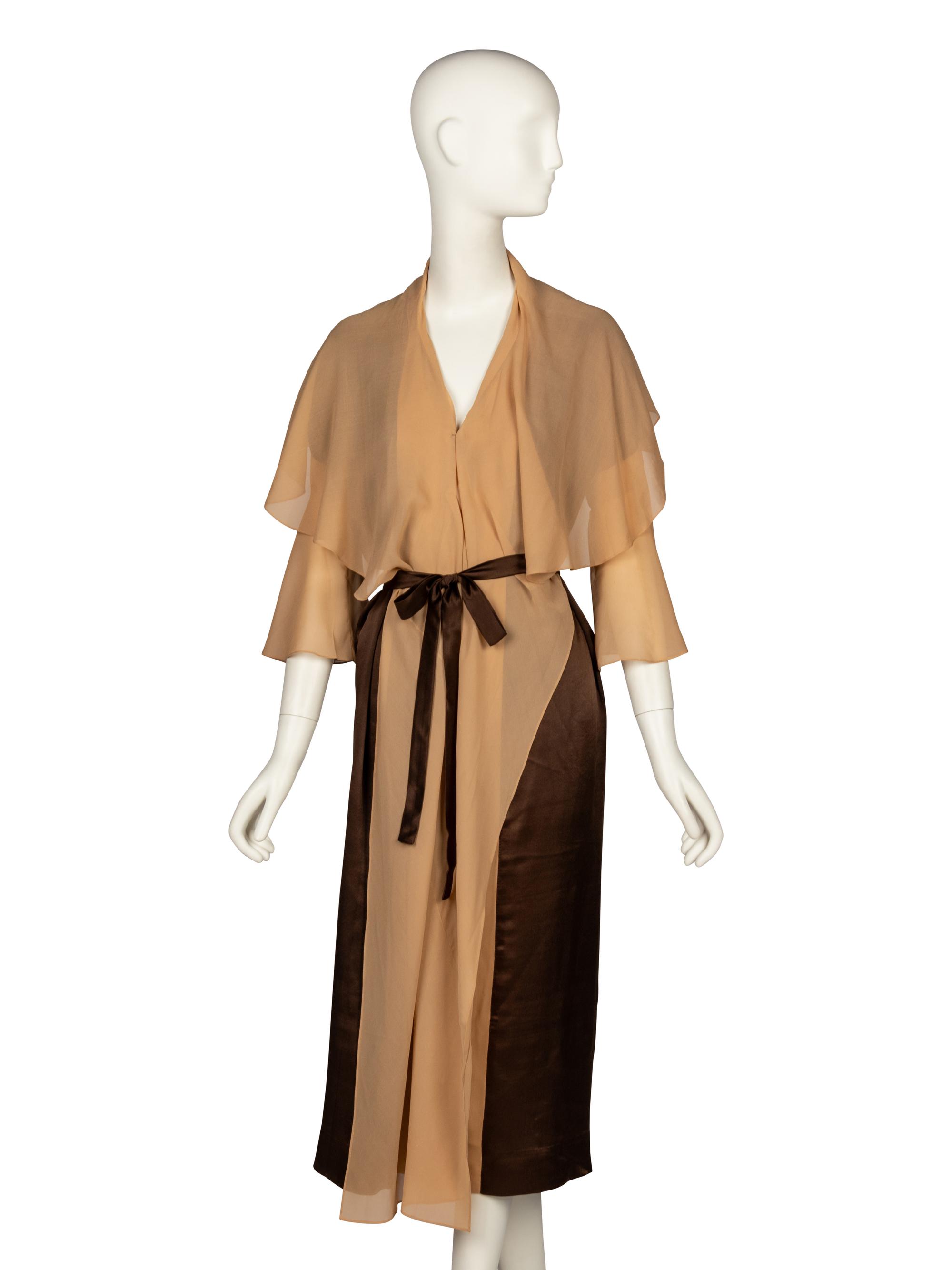 Madeleine Vionnet, Brown Silk Chemise, 1924