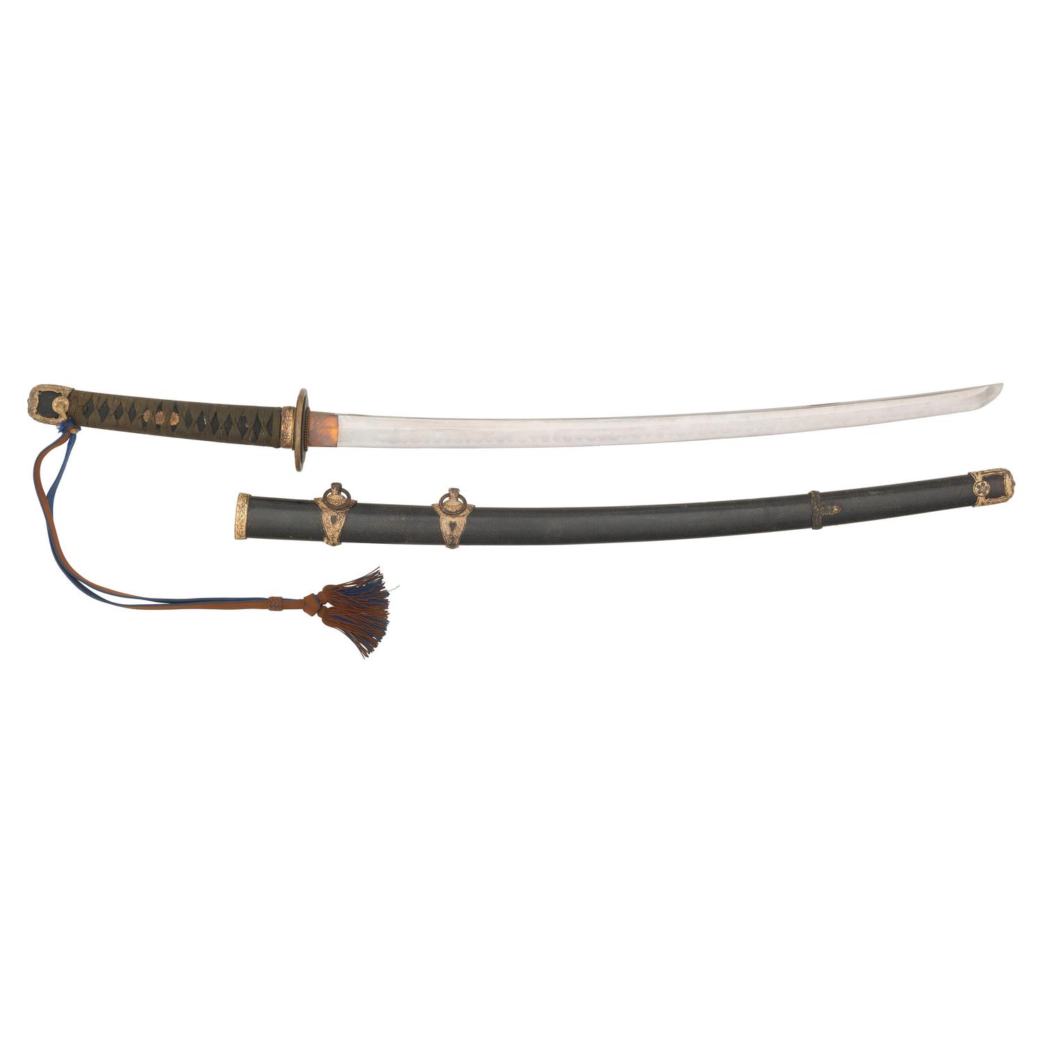 Signed WWII Japanese Kai Gunto