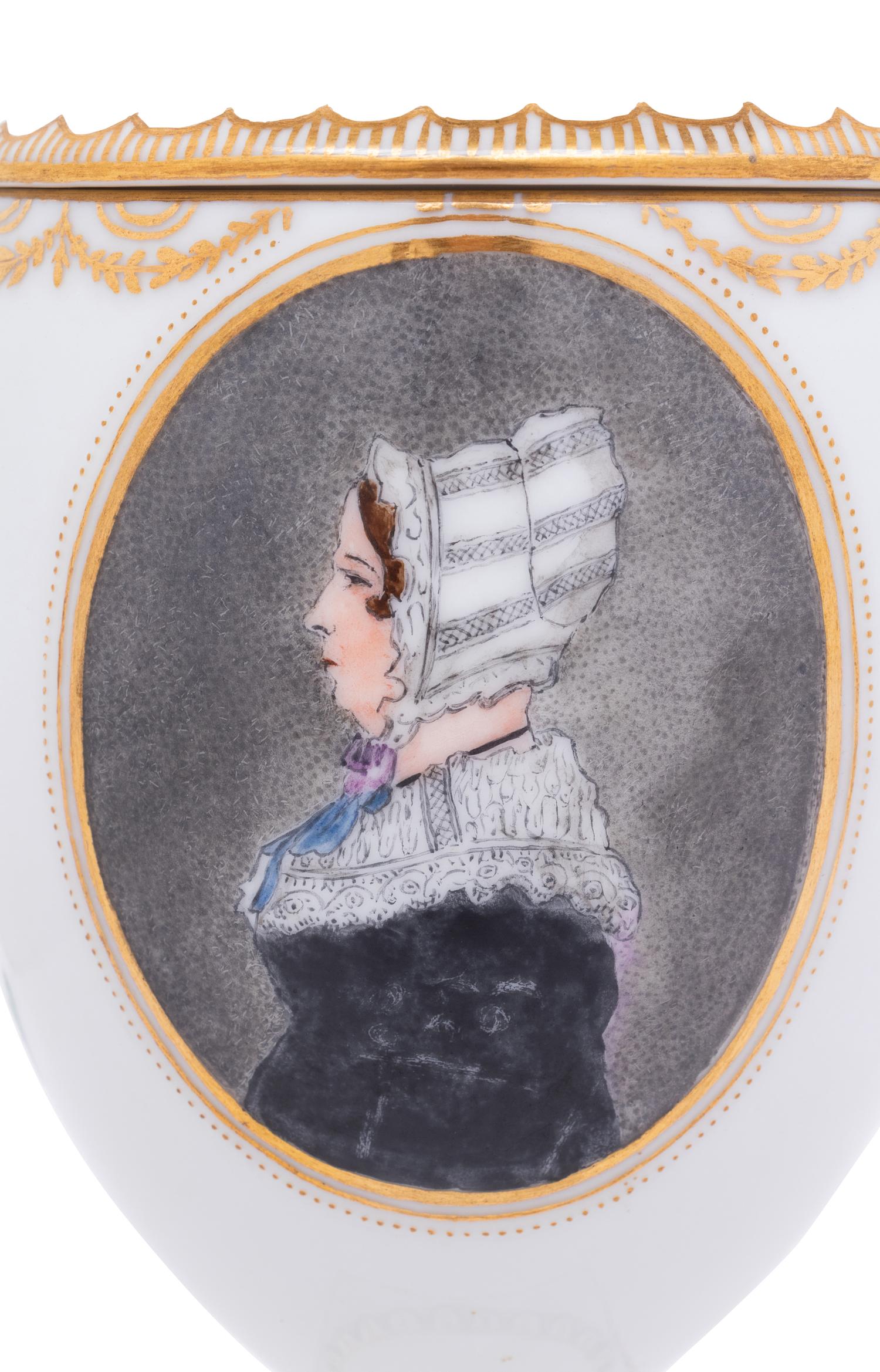 A Royal Copenhagen Porcelain Cup and Cover