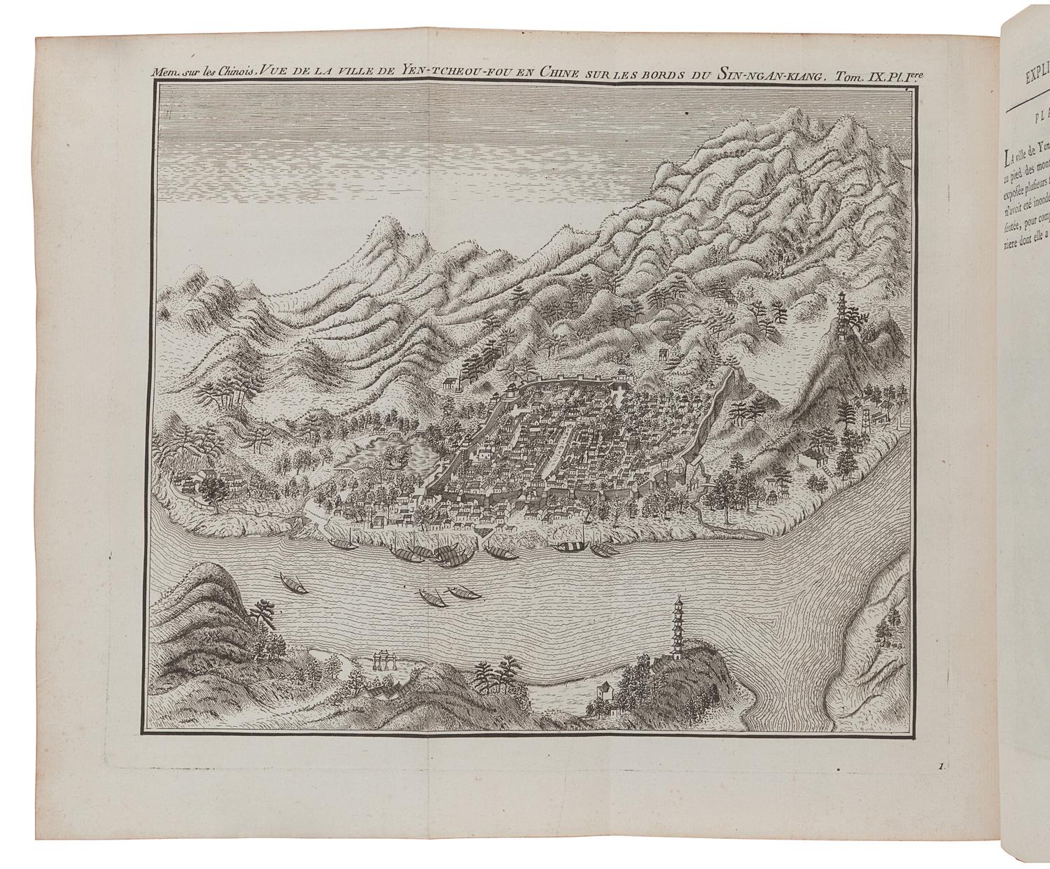 AMIOT, Joseph Marie (1718-1793), and others. Memoires concernant l’histoire, les sciences, les arts, les mœurs, les usages, &c. des chinois : par les missionaires de Pekin . Paris: Nyon, 1776-1791.