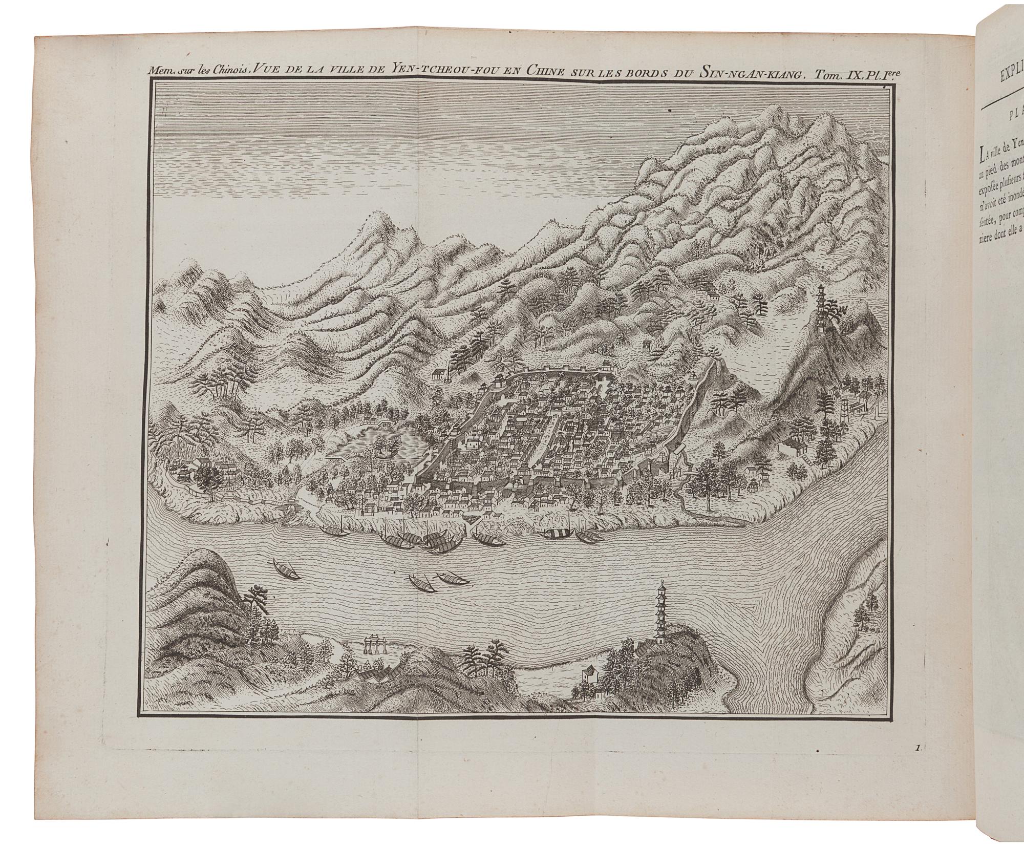 AMIOT, Joseph Marie (1718-1793), and others. Memoires concernant l’histoire, les sciences, les arts, les mœurs, les usages, &c. des chinois : par les missionaires de Pekin . Paris: Nyon, 1776-1791.
