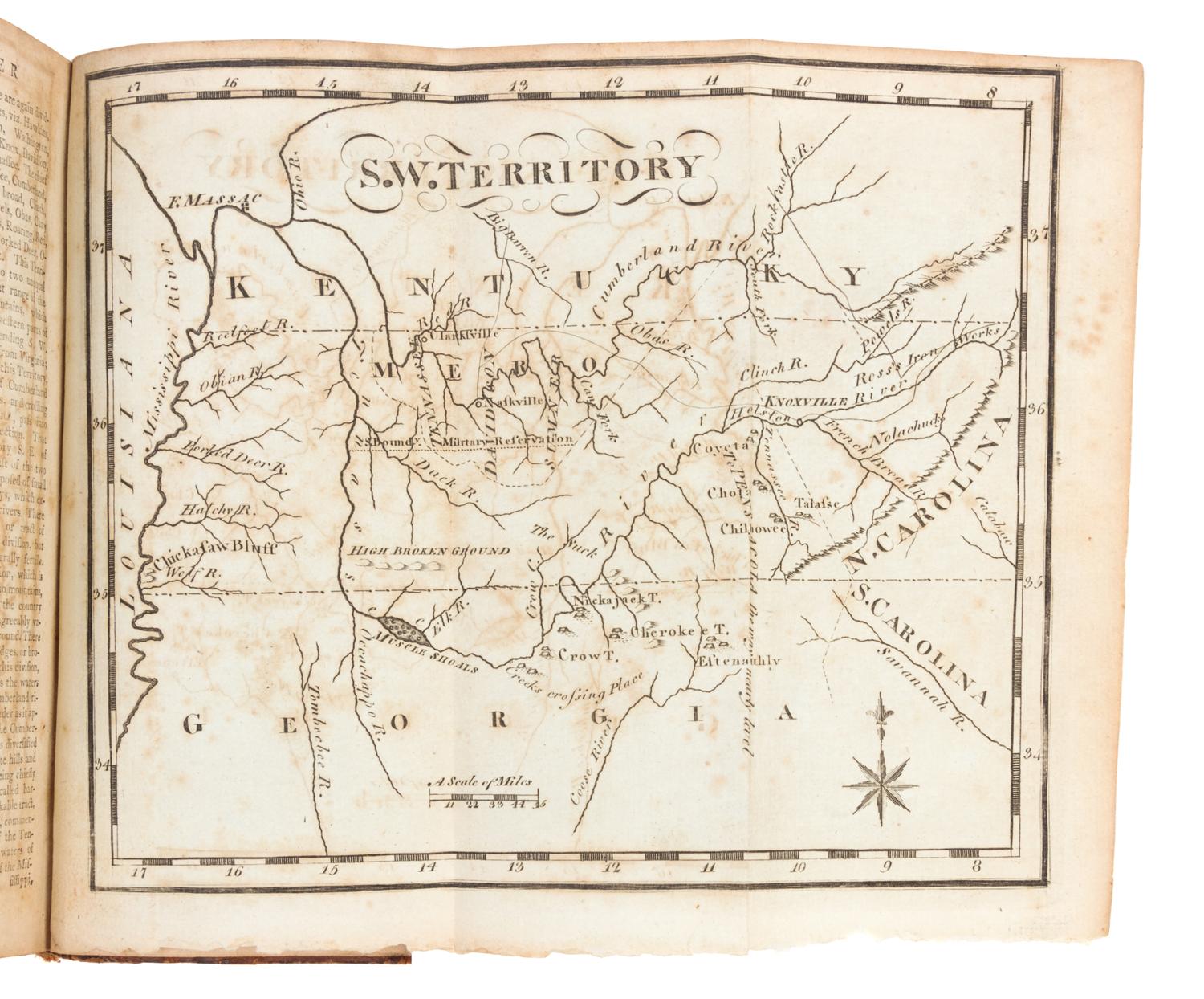 SCOTT, Joseph. The United States Gazetteer. Philadelphia: F. and R. Bailey, 1795.