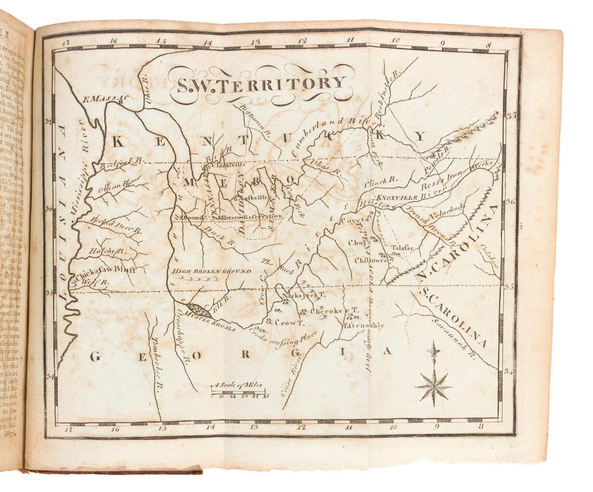 SCOTT, Joseph. The United States Gazetteer. Philadelphia: F. and R. Bailey, 1795.